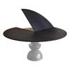 47 Inch Round Dining Tabletop Black Foldable, Space Saving Wood Table Top Only, Large Banquet Table Folding Replacement Desktop No Legs(120cm (47inch)) view 1
