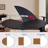 47 Inch Round Dining Tabletop Black Foldable, Space Saving Wood Table Top Only, Large Banquet Table Folding Replacement Desktop No Legs(120cm (47inch)) view 3