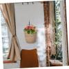 ASAKKURA 2pcs Wall Hanging Storage Basket Woven Seagrass Basket for Home Organization Decorative Sundries Organizer for Wall Desktop and view 3