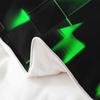 100% Nature Cotton Light Green Black Duvet Cover Queen Size 3 Pcs Strip Lines Geometric Bedding Set Room Decor Gifts Abstract Modern Style Comforter Cover,Comforter Not Included view 4
