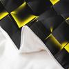 100% Cotton Yellow Light Geometric Bedding Set King Geometric Strip Lines Duvet Cover for Bedroom Decor Abstract Modern Comforter Cover (Not Comforter),3 Pcs view 4