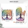 Rainbow Tree of Life Print Oven Mitts Pot Holders,Silicone Kitchen Cooking Silicone Non-Slip Surface for Baking and Cooking 2Pcs view 4