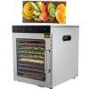 Food-Dehydrator-Machine Food-Dryer for Fruit-Mushroom-Meat-Jerky-Herb Stainless-Steel with 29L Large Capacity,10Tray-220V view 1