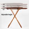 Folding Ironing Board,Ironing Board Heavy Duty Ironing Board Professional Ironing Board Space Saving Ironing Board with Iron Storage Wooden with Multi-Level Height Adjustment, Widened and Ex view 3