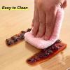 Clear Table Cover Protector 27.6x55.1in, Plastic Table Cover, Thick Clear Table Protector Rectangle Clear Desk Mat, Scratch Proof Wipeable, for Coffee Table, Writing Desk view 3
