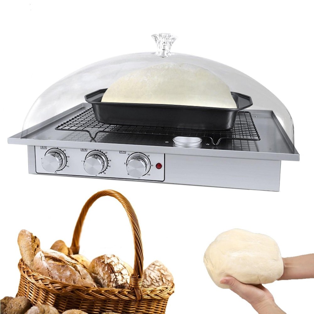Electric Bread Dough Proofer | Sourdough Bread Proofing Box - Adjustable Temperature, Humidity and Time(510x360x290mm)