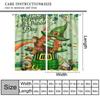 St. Patrick's Day Leprechaun Gnome with Green Hat Blackout Window Treatment for Living Room Bedroom Kitchen St. Patrick's Day Clover Decor Window Drapes 42" W X 63" L view 2
