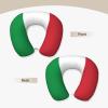 YQxwJL Premium Italian Flag Print Travel Neck Pillow,Neck Support Pillow for Travel Lovers for Travel Modes view 3