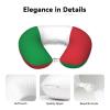 YQxwJL Premium Italian Flag Print Travel Neck Pillow,Neck Support Pillow for Travel Lovers for Travel Modes view 4