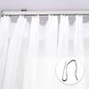 58Pcs Curtain Hooks, Rustproof Sturdy S-Shaped Metal Curtain Hooks for Drapes, Heavy-Duty Drapery Hooks for Window Curtain, Door Curtain and Shower Curtain Curtain Hooks for Drapes view 2