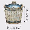 BMXCY Exquisite with Lid Toothpick Dispenser Resin Toothpick Holder Dispenser Decorative Toothpicks Container Sturdy view 2