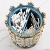 BMXCY Exquisite with Lid Toothpick Dispenser Resin Toothpick Holder Dispenser Decorative Toothpicks Container Sturdy view 3