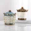 BMXCY Exquisite with Lid Toothpick Dispenser Resin Toothpick Holder Dispenser Decorative Toothpicks Container Sturdy view 4