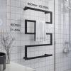 3FLQOOPP Electric Heated Towel Rack 90W Wall Mounted Electric Towel Warmer, 304 Stainless Hot Towel Warmer for Bathroom Heated Drying Rack,Plug in (Plug in) (Hardwired) view 2
