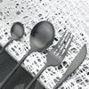 5/20/30/40/50/60pcs Champagne Gold Stainless Steel Cutlery Set Portuguese Matte Cutlery Tea Spoon(Blue Silver,1Set-5Pcs) view 4