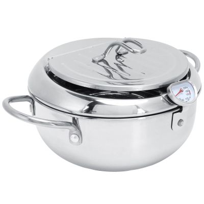 28cm Japanese a P Yer Pot, 20 Stainl Steel Ying Pot with, Oil Rack, Ideal for Japanese a Cooking At Home.