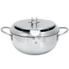 28cm Japanese a P Yer Pot, 20 Stainl Steel Ying Pot with, Oil Rack, Ideal for Japanese a Cooking At Home. view 3