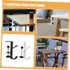 OKUMEYR 2pcs Adjustable Heavy Duty Garland Hangers for Fireplace Mantel No Drill Stocking Holders Versatile Decoration Hooks for Christmas Festive Displays view 3
