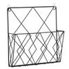 EXAOMBLE Wall-mounted Iron Book Supporter for Home Office Black Magazine Holder Books Organizer Stylish Storage Rack for Living Room Reading Room Decor view 4