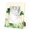Cmizedevise St Patricks Day Picture Frame 5x7 Green St Patricks Day Photo Frame Fits 5 by 7 Inch Wall Mount and Tabletop Display for Home Decor view 1