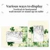 Cmizedevise St Patricks Day Picture Frame 5x7 Green St Patricks Day Photo Frame Fits 5 by 7 Inch Wall Mount and Tabletop Display for Home Decor view 4