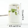 BMXCY Exquisite Toothpick Holder White Toothpicks Container Ceramic Toothpick Holder with Lid Toothpick Dispenser Sturdy view 2