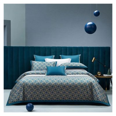 1000TC Egyptian Cotton Bedding Sets Duvet Cover Fitted Sheet Elastic Linen Pillowcase 4pcs(C,Fitted Bed Sheet_King 4PCS)