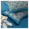 1000TC Egyptian Cotton Bedding Sets Duvet Cover Fitted Sheet Elastic Linen Pillowcase 4pcs(C,Fitted Bed Sheet_King 4PCS) view 3