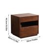 XUNTING Bed Side Table Simple Modern Bedside Table Solid Wood Sofa Side Table Office Storage Cabinet Bedroom, Dormitory Side Table Side Tables Living Room(C) view 3