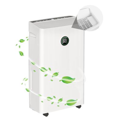 70-80 Pint Max Dehumidifier for Home, 1.45 Gallon Tank, Auto Drain or Manual, 6,000 sq. ft.