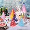 FdcLixuvol 11 PCS Party Hats, Birthday Party Cone Hats with Pom Poms Bright Colorful Cone Birthday Paper Hat Mini Parties Hat Lovely Paper Crowns for Adults view 4