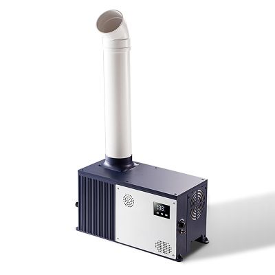 Industrial and Commercial Humidifier Large Room, Stainless Steel Atomizer, 5 Intelligent Constant Humidity, Air Humidifier with 50cm Long Mist Outlet Pipe(53 * 24 * 31cm)