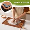 3 Packs Bamboo Cutting Board Set with Non Slip Feet and Over Sink Nice Solid Thick Wood Juice Groove Chopping Board Extra Large Big Small Best Hardwood Kitchen Counter Organic Vegetable view 2