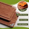 3 Packs Bamboo Cutting Board Set with Non Slip Feet and Over Sink Nice Solid Thick Wood Juice Groove Chopping Board Extra Large Big Small Best Hardwood Kitchen Counter Organic Vegetable view 4