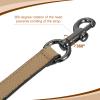 uxcell 14.17 Inch PU Leather Short Bag Strap with Clasp, Purse Handles Handbags Replacement Straps for Clutch Bag Underarm Bags, Tawny, Grey Buckle view 3