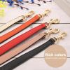 uxcell 14.17 Inch PU Leather Short Bag Strap with Clasp, Purse Handles Handbags Replacement Straps for Clutch Bag Underarm Bags, Tawny, Grey Buckle view 4