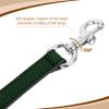 uxcell 25.59 Inch PU Leather Short Bag Strap with Clasp, Purse Handles Handbags Replacement Straps for Clutch Bag Underarm Bags, Dark Green, Silver Buckle view 3
