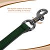 uxcell 14.17 Inch PU Leather Short Bag Strap with Clasp, Purse Handles Handbags Replacement Straps for Clutch Bag Underarm Bags, Dark Green, Grey Buckle view 3
