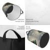 Bedroom clothes storage basket with handles, Christmas Gift Tree portable storage laundry basket, round single-layer laundry basket view 3