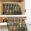 Muzrunq Pull down Spice Rack, 3-Tier Retractable Cabinet Organizer, Metal Pull out Spice Rack Cabinet Shelf for Kitchen Cabinet Cupboard Pantry Organizer Spice Racks for Inside Cabinets. view 3
