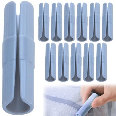 Bed Sheet Clips Y-Shaped Opening Bed Sheet Grippers 12Pcs Multi-Use Bed Sheet Fasteners for Bed Sheets, Mattress Covers, Sofa Cushion Bed Sheet Holder.