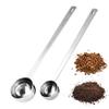 18/8 Stainless Steel Coffee Scoops, Doosu Food-Grade Metal Measuring Spoons with 6.9in Long Handle, Tablespoon Scooper for Coffee Beans, Ground Coffee, Espresso, Protein Powders, Tea (1 & 2 Tbsp) view 1
