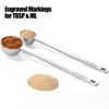 18/8 Stainless Steel Coffee Scoops, Doosu Food-Grade Metal Measuring Spoons with 6.9in Long Handle, Tablespoon Scooper for Coffee Beans, Ground Coffee, Espresso, Protein Powders, Tea (1 & 2 Tbsp) view 4