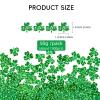 1500pcs St. Patrick's Day Shamrock Confetti Decorations, Iridescent Green Metallic Foil Shamrock Table Confetti Glitter Clover Shamrock Sequin for St Patricks Day Party Home Decoration, 50g view 2