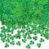1500pcs St. Patrick's Day Shamrock Confetti Decorations, Iridescent Green Metallic Foil Shamrock Table Confetti Glitter Clover Shamrock Sequin for St Patricks Day Party Home Decoration, 50g view 3