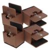 LIFKICH 4pcs Adjustable Bed Riser Furniture Elevators for Tables and Beds Height Increase of Fits Legs Slip Design for and Home Use view 1