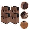 LIFKICH 4pcs Adjustable Bed Riser Furniture Elevators for Tables and Beds Height Increase of Fits Legs Slip Design for and Home Use view 2