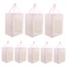 Gatuida 10pcs Transparent with Window Elegant Bridal Party Favor Paper Tote Bags for Weddings Showers and Festivals Sturdy Design for Floral Arrangements view 1