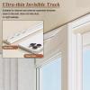 6mm Ultra-thin Single Curtain Track White Aluminum, Custom Room Divider Sliding Curtain Rod for Balcony Hospital Hotel Apartment, Not Bendable Camper Van Shower Curtain,Wall Mount-18.5ft(564cm) view 3
