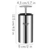 BMXCY Exquisite Stainless Steel Toothpick Holder Thickening Toothpick Dispenser Push Type Toothpicks Container Toothpicks Case Sturdy view 2